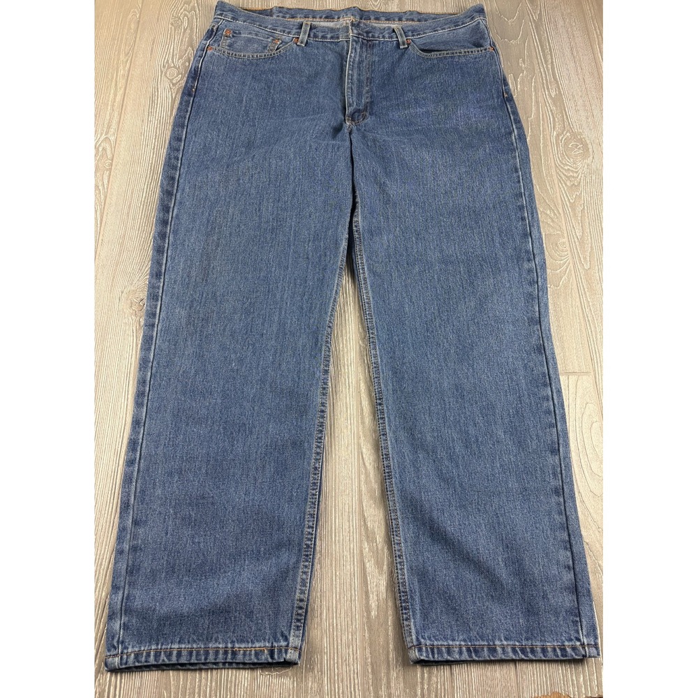 Levis 550 Mens Jeans 38x30 Medium Wash Relaxed Fit Straight Leg Cotton Denim